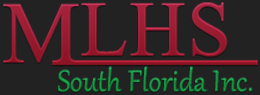 A red and green logo for the south florida home improvement show.
